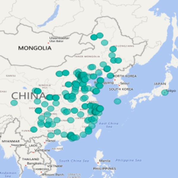 顾客地理分布：乐在指尖SCRM